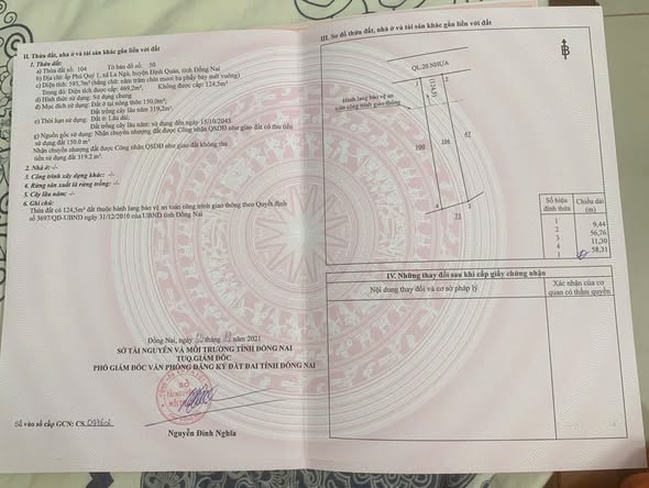 Đất mặt tiền Quốc Lộ 20 Định Quán 594m² giá chỉ 2.197 tỷ - Kinh doanh cực tốt!