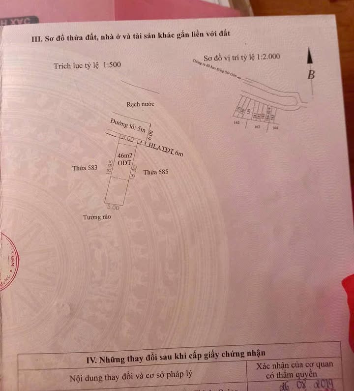 Đất nền Vĩnh Phú, Bình Dương 92.9m² giá 3 tỷ - Vị trí thoáng mát gần sông Sài Gòn!