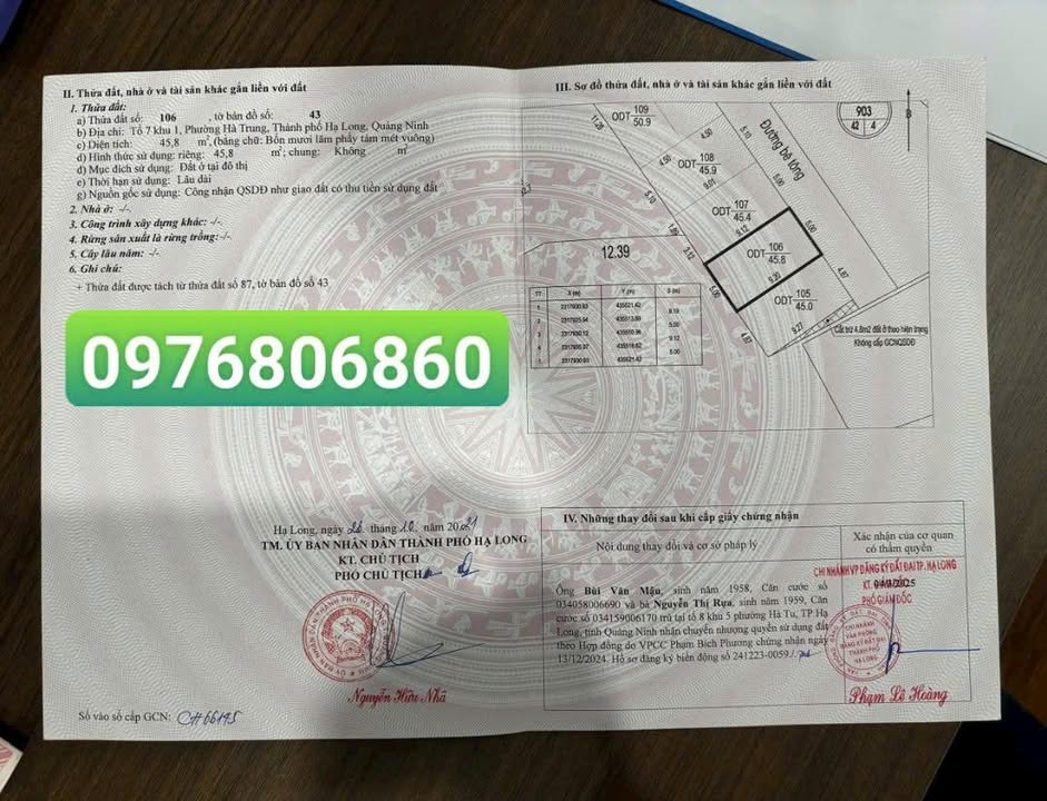 Bán đất Hạ Trung, Hạ Long 45.8m² giá 1 tỷ - Đầu tư sinh lời ngay!