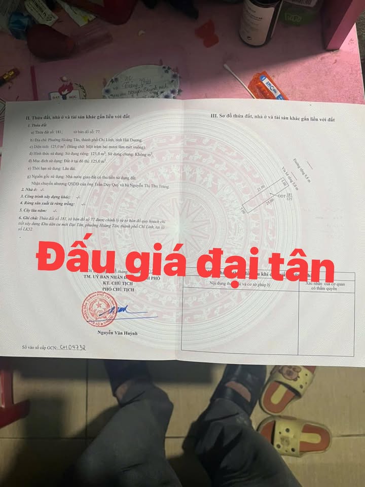 Đất mặt đường chính Hoàng Tân 125m² giá chỉ 2 tỷ - Đầu tư sinh lời ngay!