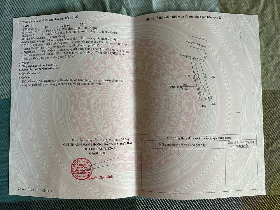 Đất nền Dầu Tiếng Bình Dương 65m² giá 400 triệu - Chính chủ bán gấp!