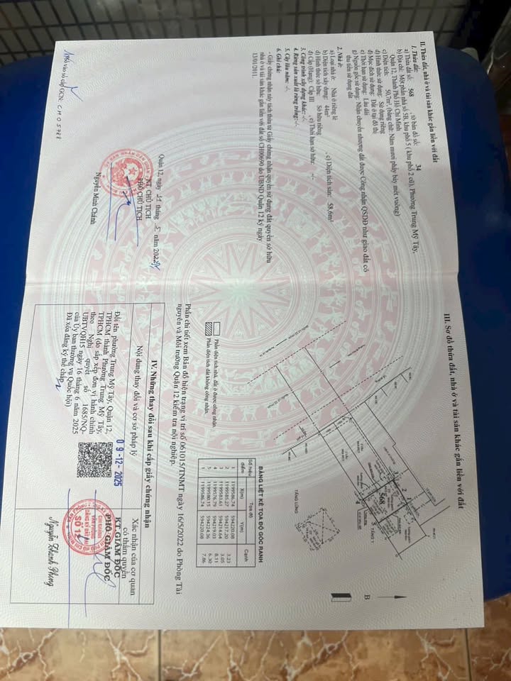 Đất nền Quận 12, Phường Trung Mỹ Tây, 50m² giá chỉ 4.2 tỷ - Cơ hội đầu tư sinh lời!