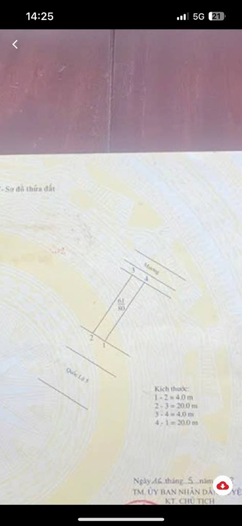 Bán đất mặt đường Quốc lộ 5A Long Biên 80m² giá 7 tỷ - Kinh doanh cực tốt!