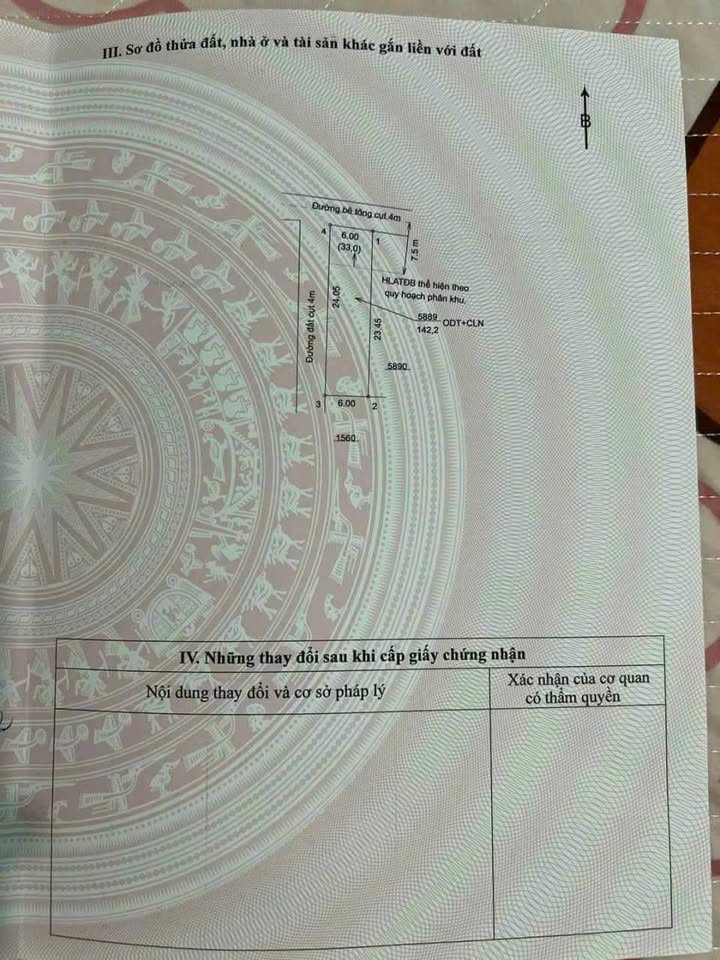 Đất Bến Cát Thới Hòa 144m² giá 1.5 tỷ - 2 mặt tiền thoáng rộng!