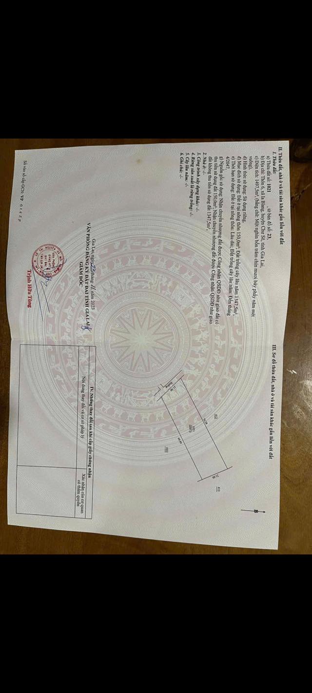 Đất nền thôn 6, xã Ia Blang, huyện Chư Sê, 1449m² giá chỉ 3.2 tỷ - Cơ hội đầu tư hấp dẫn!