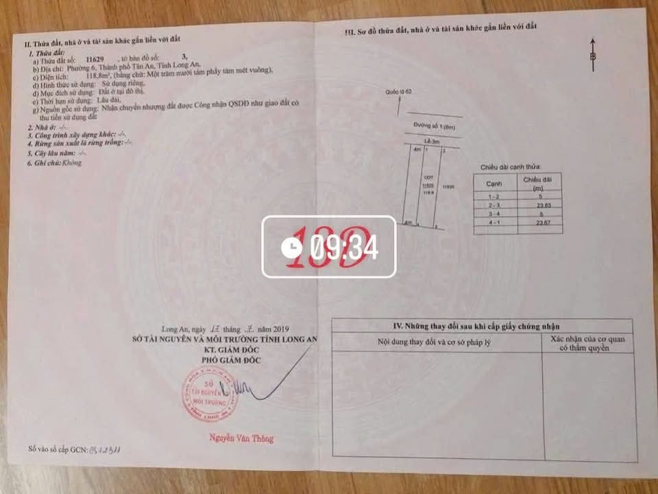 Đất thổ cư KDC Việt Hóa Tân An 117m² giá 1.45 tỷ - Đầu tư lý tưởng!