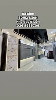 Nhà phố Ba Đình 30m² 4 tầng giá 8.9 tỷ - Vị trí kim cương, ở luôn!