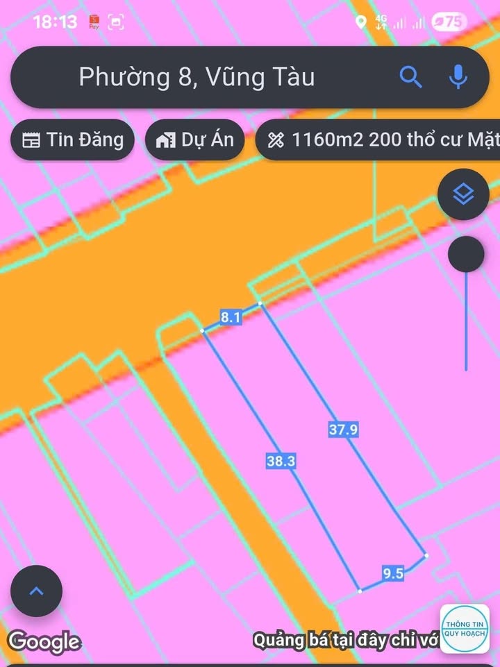Đất mặt tiền Bình Giã, phường 8, Vũng Tàu 304m² giá 30 tỷ - Cơ hội đầu tư hiếm có!