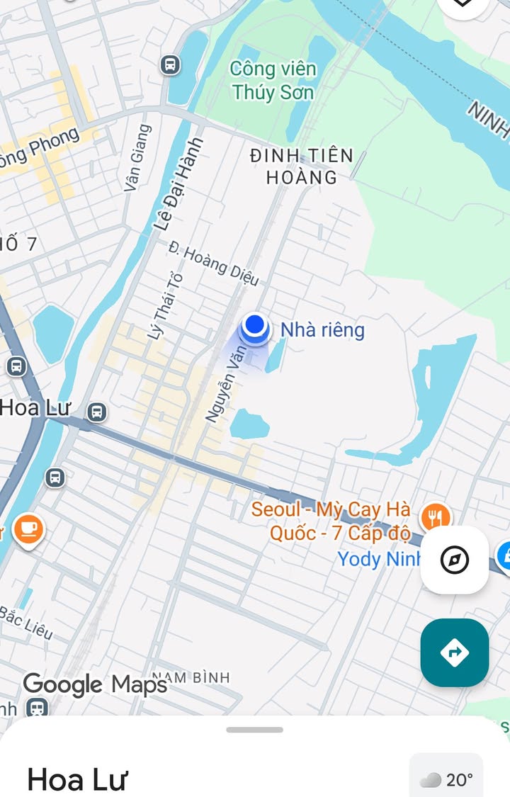 Bán gấp mặt tiền đường Nguyễn Văn Cừ, Thanh Bình, Ninh Bình - Diện tích 92m² giá 9 tỷ!