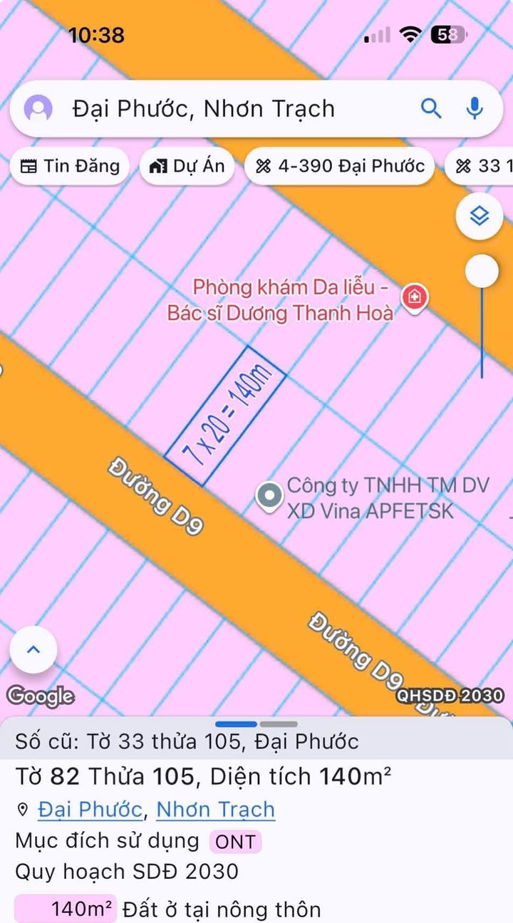 Đất nền Tái Định Cư Đại Phước 140m² giá 5.45 tỷ - Đầu tư sinh lời ngay!