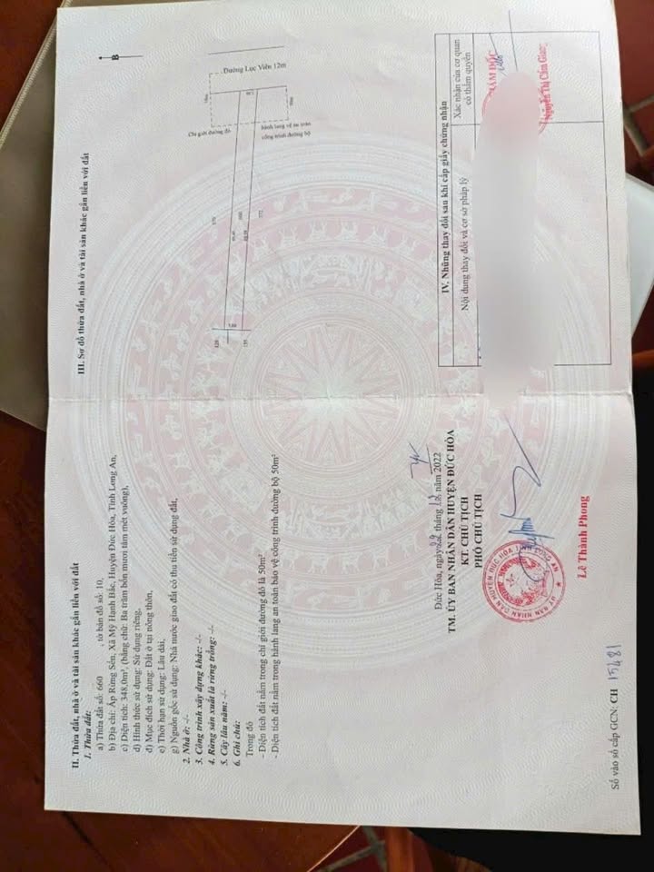 Đất nền khu dân cư Mỹ Hạnh Bắc 350m² giá 2.35 tỷ - Sổ đỏ chính chủ, vị trí đẹp!