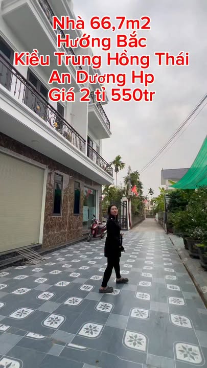 Nhà 3 tầng Hồng Thái An Dương 66m² giá 2.55 tỷ - Hướng Bắc, sổ hồng chính chủ