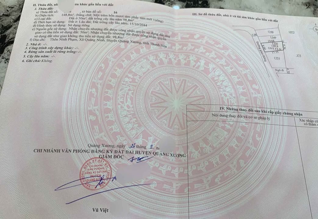 Đất nền tại xã Quảng Ninh, Thanh Hóa 150m² giá chỉ 730 triệu - Cơ hội đầu tư không thể bỏ lỡ!