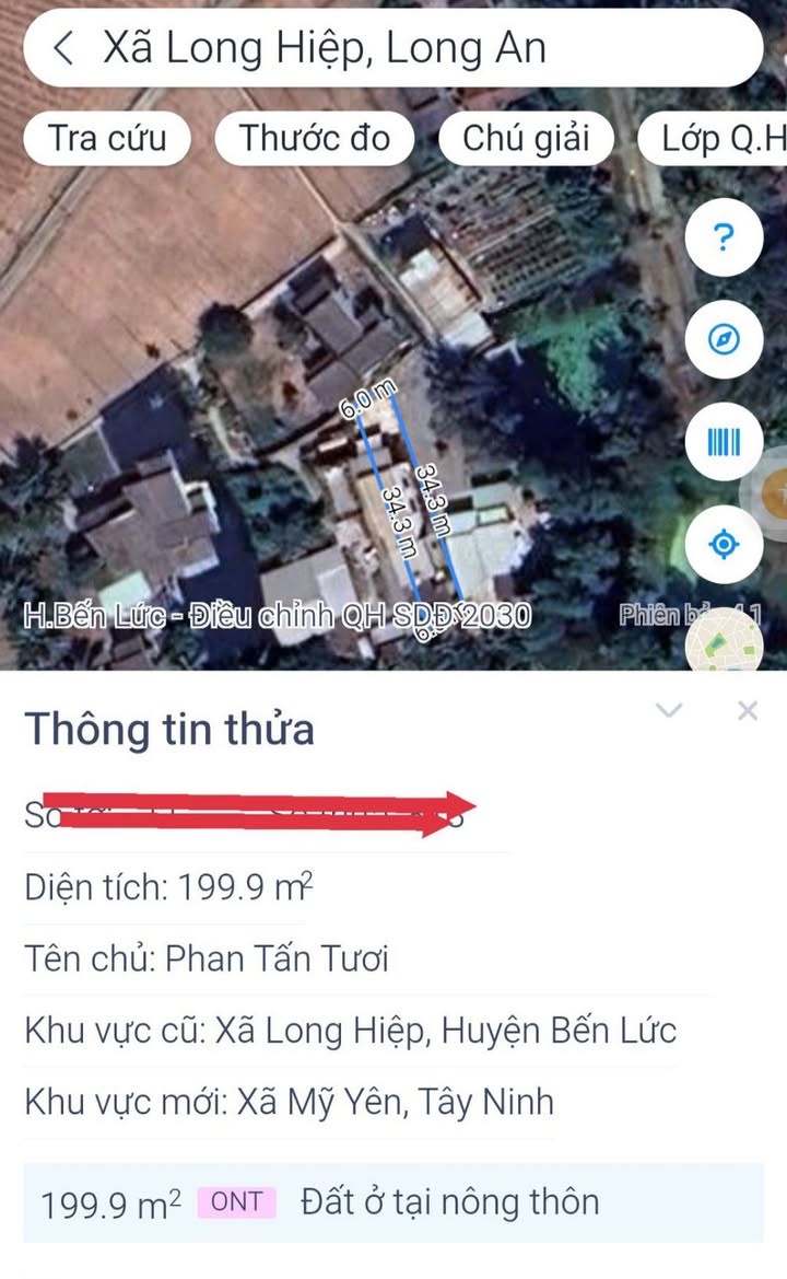 Nhà cấp 4 kiên cố tại Mỹ Yên, Bến Lức 200m² giá 950 triệu - Cần bán gấp trước Tết!