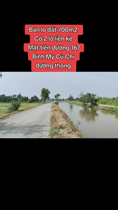 Bán đất mặt tiền đường 167, Bình Mỹ, Củ Chi 763m² - Giá chỉ 3,9 tỷ!