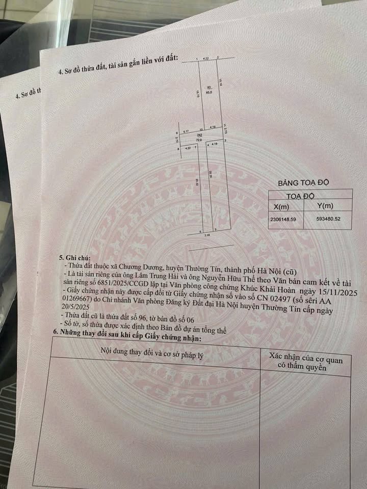 Đất nền lô góc Chương Dương Thường Tín 65m² giá 3.39 tỷ - Ô tô đỗ cửa, tiềm năng tăng trưởng cao!