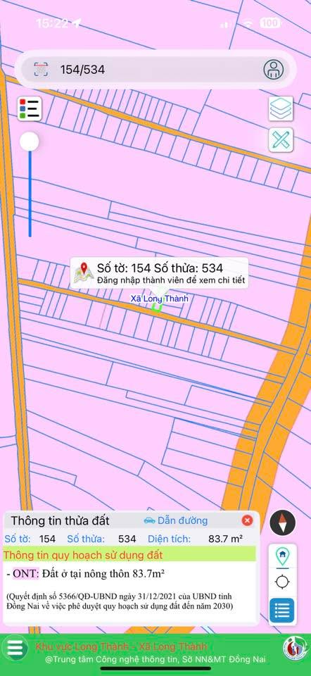 Đất nền Long Thành 85m² giá 1.48 tỷ - Pháp lý rõ ràng, hẻm xe hơi thông thoáng!