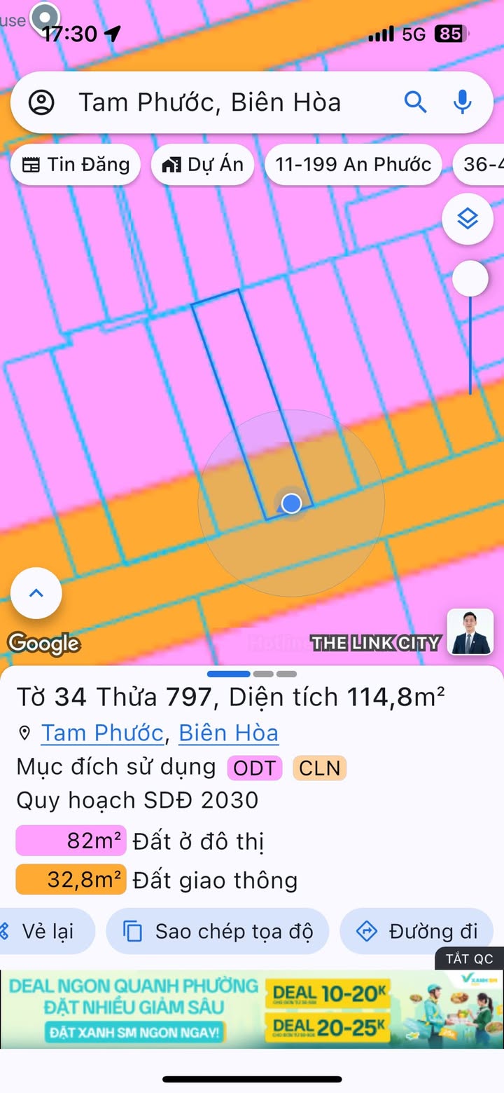 Đất nền đường Nguyễn Hoàng, Tam Phước, Biên Hòa 115m² giá 1.5 tỷ - Đầu tư sinh lời ngay!