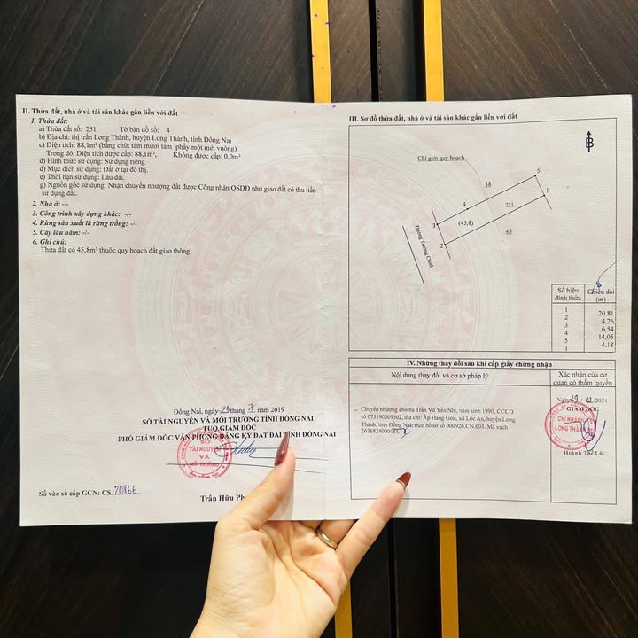 Bán đất mặt tiền Quốc lộ 51, xã Long Thành, diện tích 80m² - Vị trí kinh doanh đắc địa!