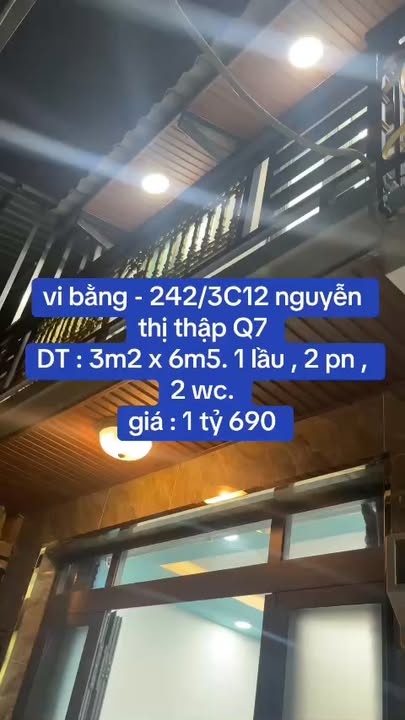 Nhà hẻm đường Nguyễn Thị Thập, Tân Quy, 19m² giá 1.55 tỷ - Chính chủ bán gấp!