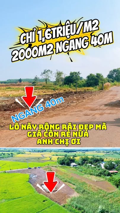 Đất nền xã Đất Đỏ 2000m² giá 3.2 tỷ - Cơ hội đầu tư hiếm có!