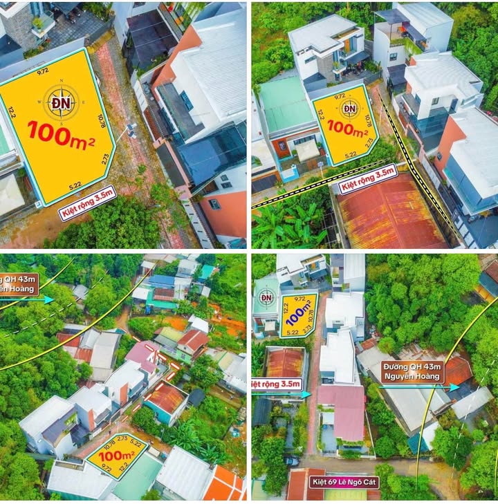 Đất nền 2 mặt tiền kiệt Sử Hy Nhan, 100m² giá 1.89 tỷ - Đầu tư sinh lời ngay!