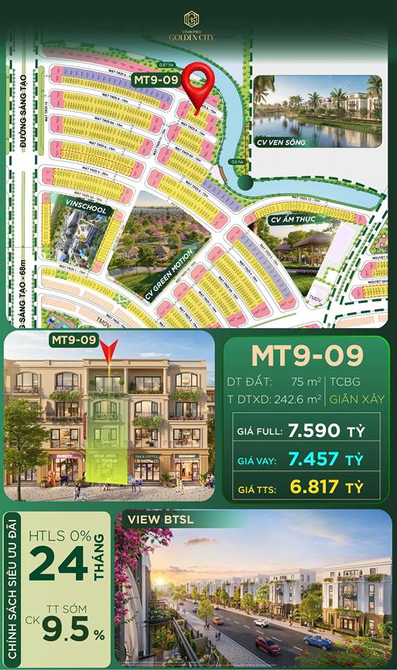 Shophouse Vinhomes Dương Kinh 75m² giá 4.8 tỷ - Cơ hội đầu tư đẳng cấp!