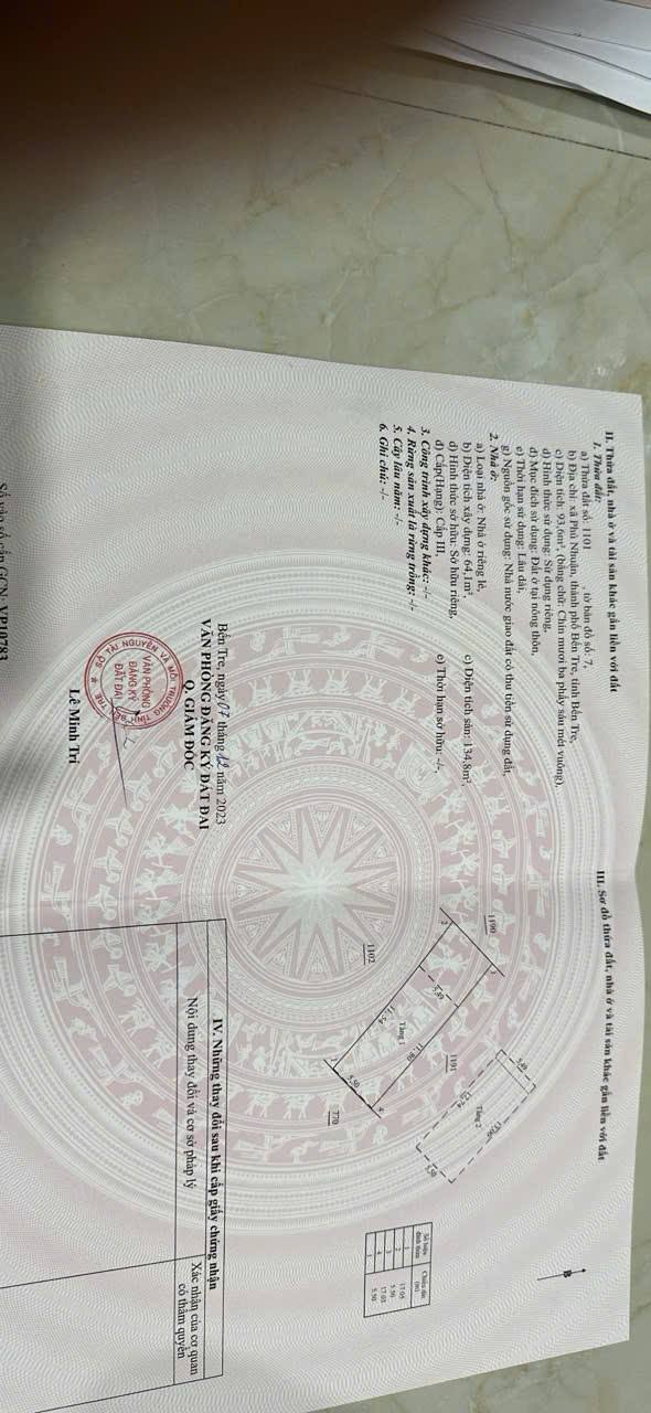 Nhà Phú Nhuận, Bến Tre 93.6m² giá 1.5 tỷ - Sẵn sàng vào ở!