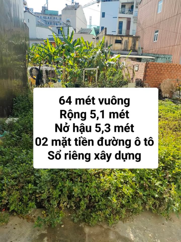 Đất mặt tiền đường Mai Hắc Đế Đà Lạt 64m² giá 4.3 tỷ - Đầu tư sinh lời ngay!