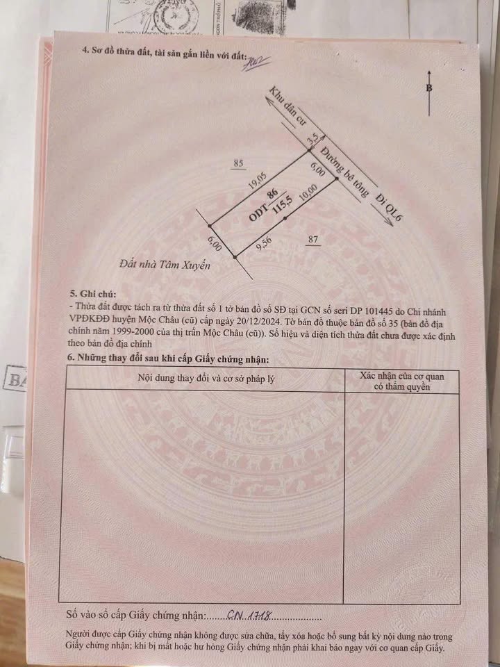 Đất nền Mộc Sơn Mộc Châu 1170m² giá 2.319 tỷ - Pháp lý rõ ràng, công chứng ngay!