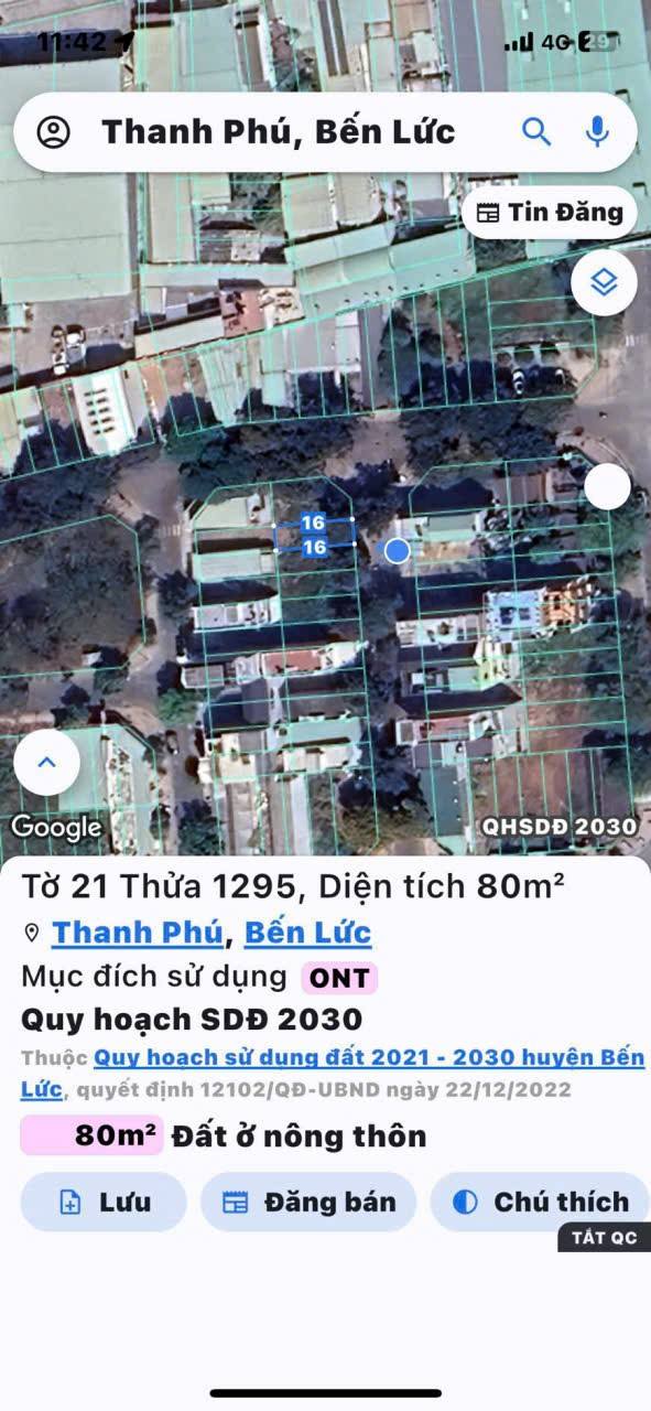 Đất nền KDC Đường 10 Bến Lức 80m² giá 3 tỷ - Đầu tư sinh lời ngay!