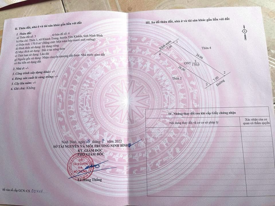 Đất nền 170m² tại xóm 1 Khánh Trung, Yên Khánh giá chỉ 900 triệu - Cơ hội đầu tư tuyệt vời!