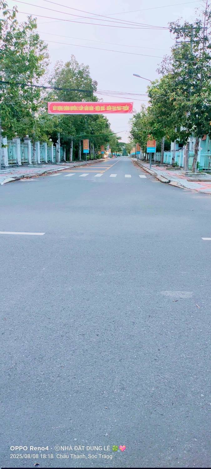 Đất nền mặt tiền đường Lý Thường Kiệt, Châu Thành, Sóc Trăng 90m² - Tiềm năng kinh doanh lớn!