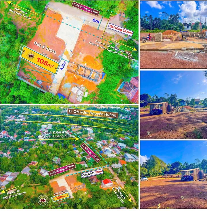 Bán đất kiệt 25 Vũ Ngọc Phan, Thủy Xuân 108m² giá 1.68 tỷ - Hướng Đông, không ngập lụt!