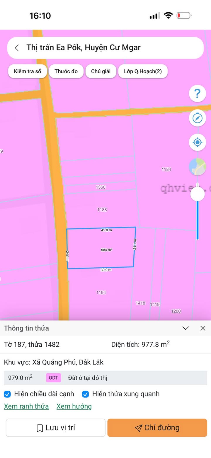 Đất nền Ea Pốk 960m² giá 2.4 tỷ - Đầu tư sinh lời vượt trội!