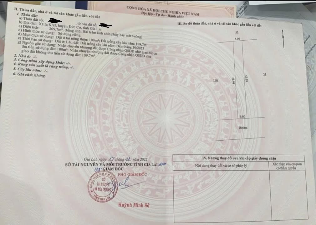 Đất thổ cư 200m² tại Ia Krêl, Đức Cơ - Giá chỉ 290 triệu, Đầu tư sinh lời!