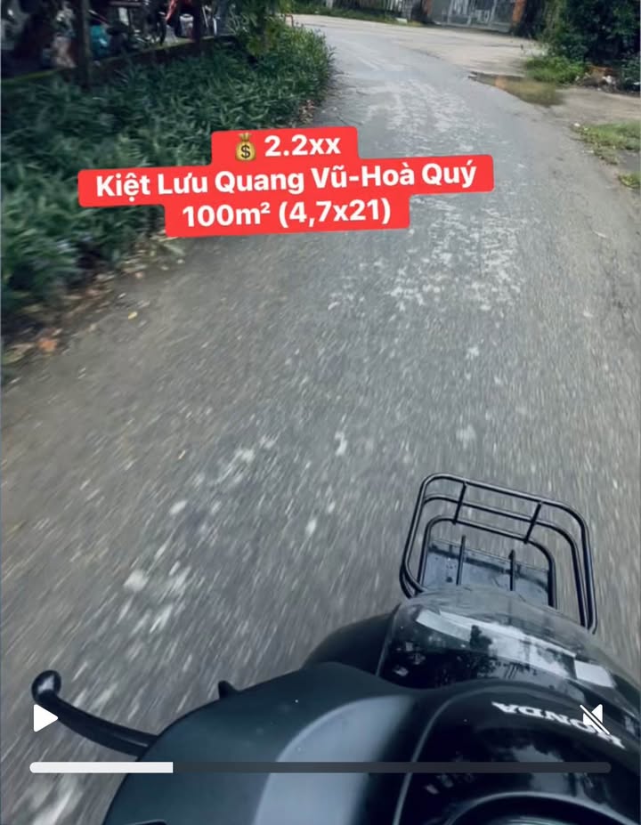 Đất nền Hòa Quý Đà Nẵng 100m² giá 2.2 tỷ - Cơ hội đầu tư sinh lời!