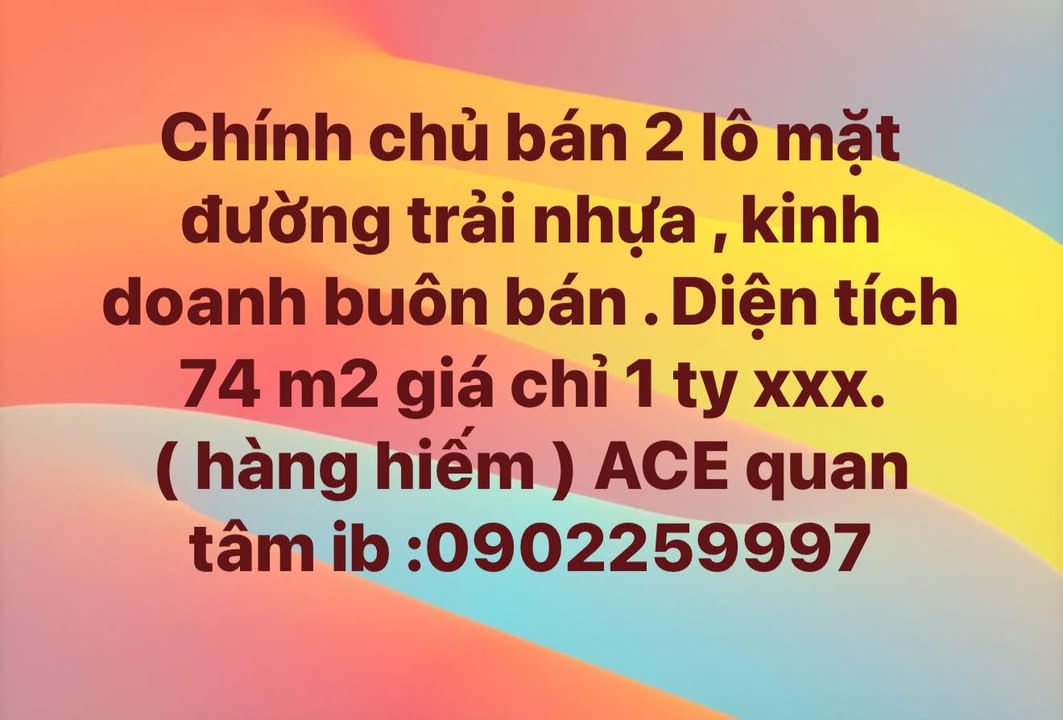 Đất nền Thủy Nguyên Hải Phòng 74m² giá 1 tỷ - Cơ hội đầu tư hiếm có!
