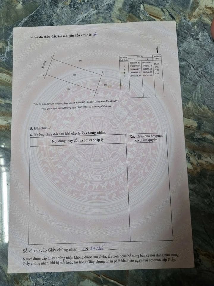 Đất Nghi Thuận 102m² giá 1 tỷ - Gần khu công nghiệp WHA!