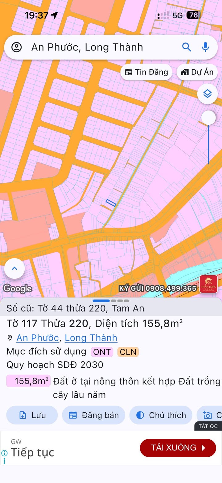Đất thổ cư 150m² phường Tam An, Long Thành - Giá chỉ 2.6 tỷ!