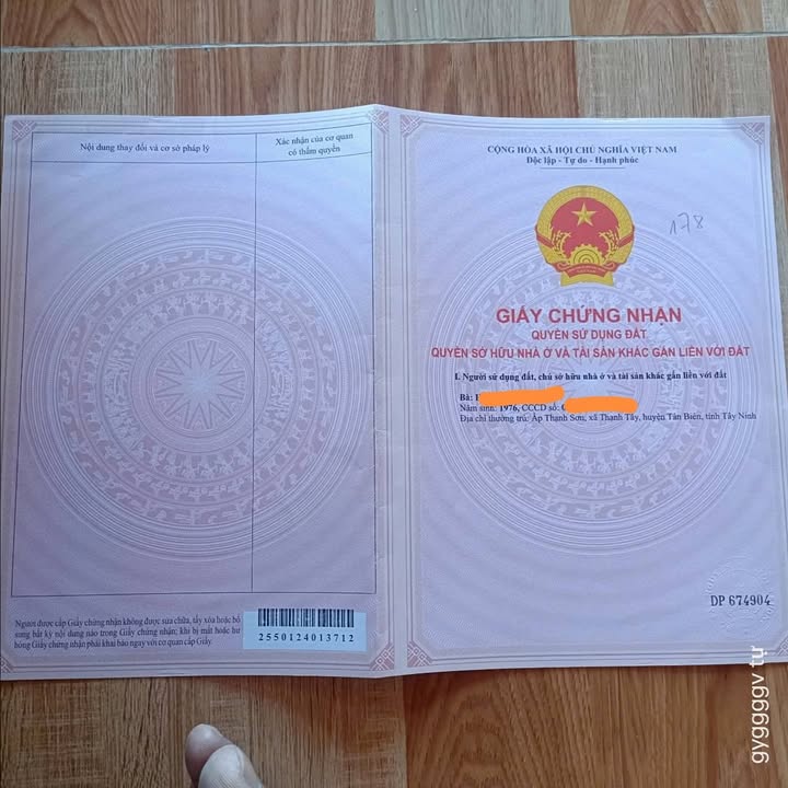 Đất nền Tân Biên Tây Ninh 528m² giá 195 triệu - Cơ hội đầu tư hấp dẫn!