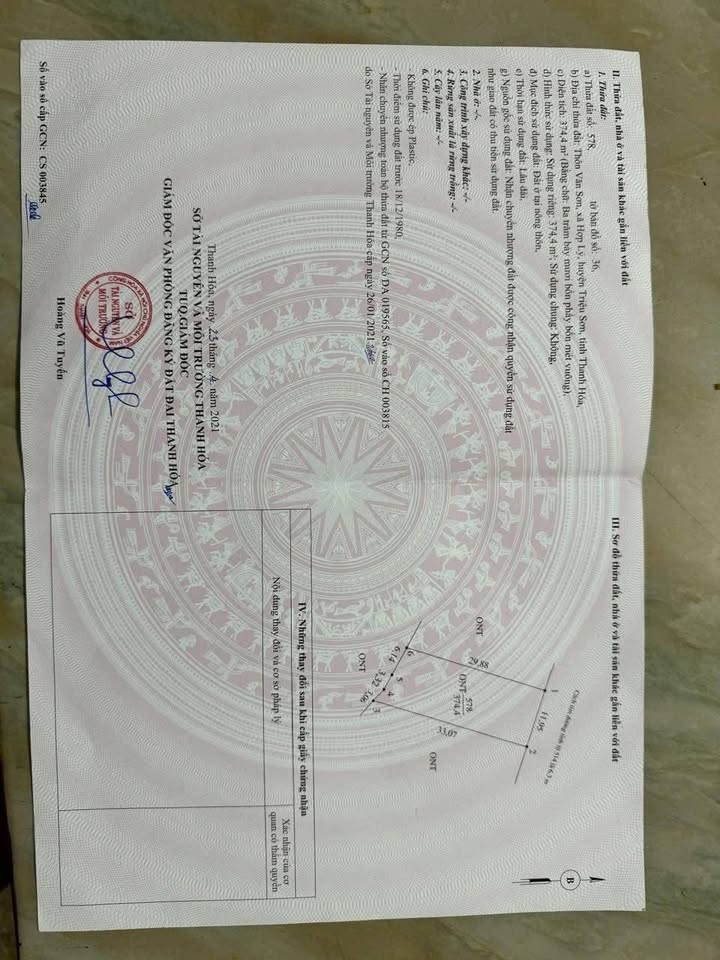 Đất Hợp Lý, Triệu Sơn 360m² giá 1.6 tỷ - Cơ hội đầu tư không thể bỏ lỡ!