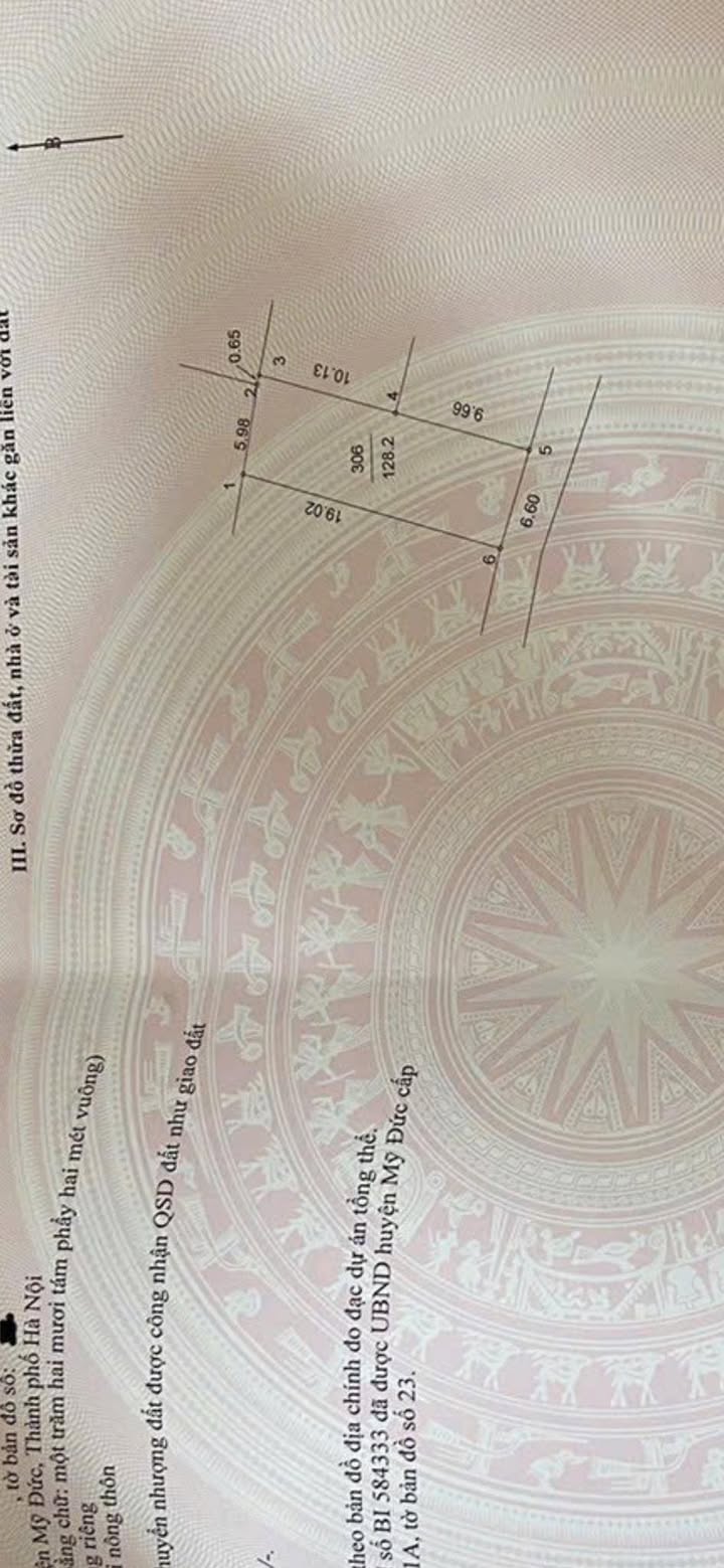 Đất nền Hồng Sơn, Mỹ Đức 128m² giá 1 tỷ - Vị trí thuận lợi gần trung tâm!