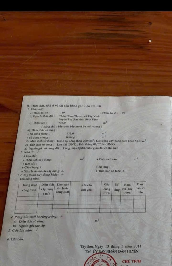 Đất nền rộng 773m² tại Nhơn Thuận, Tây Vinh, giá thỏa thuận - Cơ hội đầu tư hấp dẫn!