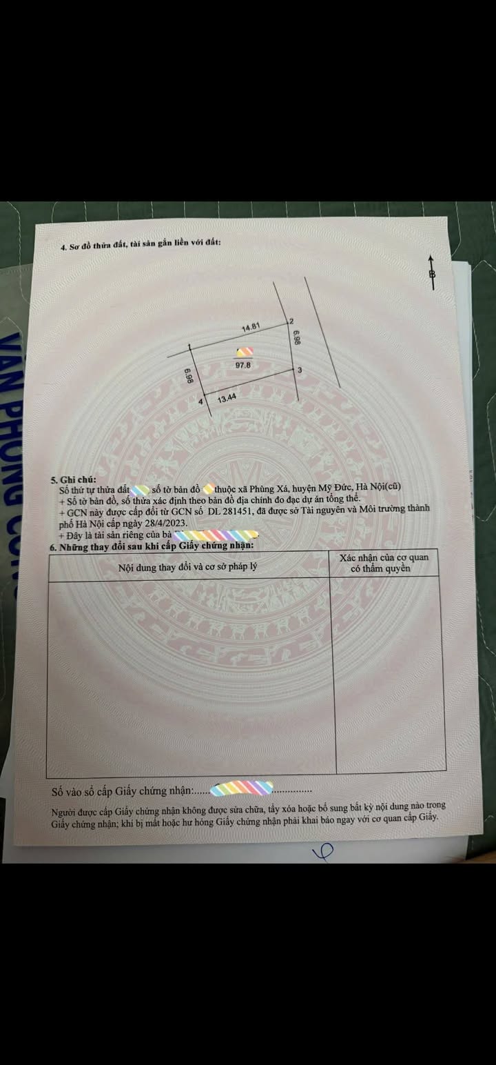 Đất nền Phùng Xá, Mỹ Đức 97m² giá chỉ 30 triệu - Đầu tư sinh lời hấp dẫn!