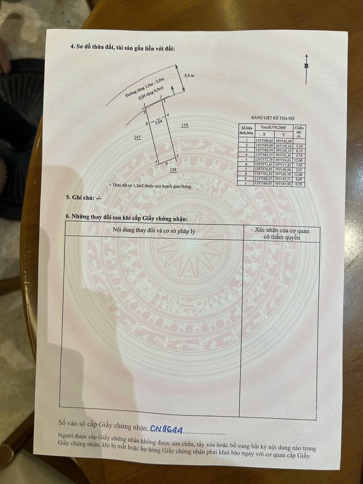Lô đất mặt tiền thôn Trung, Vĩnh Phương, Nha Trang 83.7m² - Sổ hồng lâu dài, giá 1.55 tỷ!