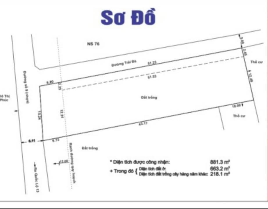 Đất mặt tiền Hiệp Bình Phước Thủ Đức 855m² giá 50 tỷ - Sổ hồng riêng chính chủ!