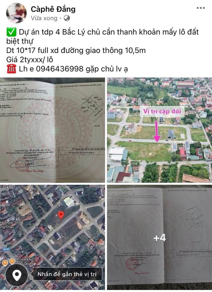 Đất biệt thự Bắc Lý 170m² giá 2 tỷ - Cơ hội đầu tư hấp dẫn!