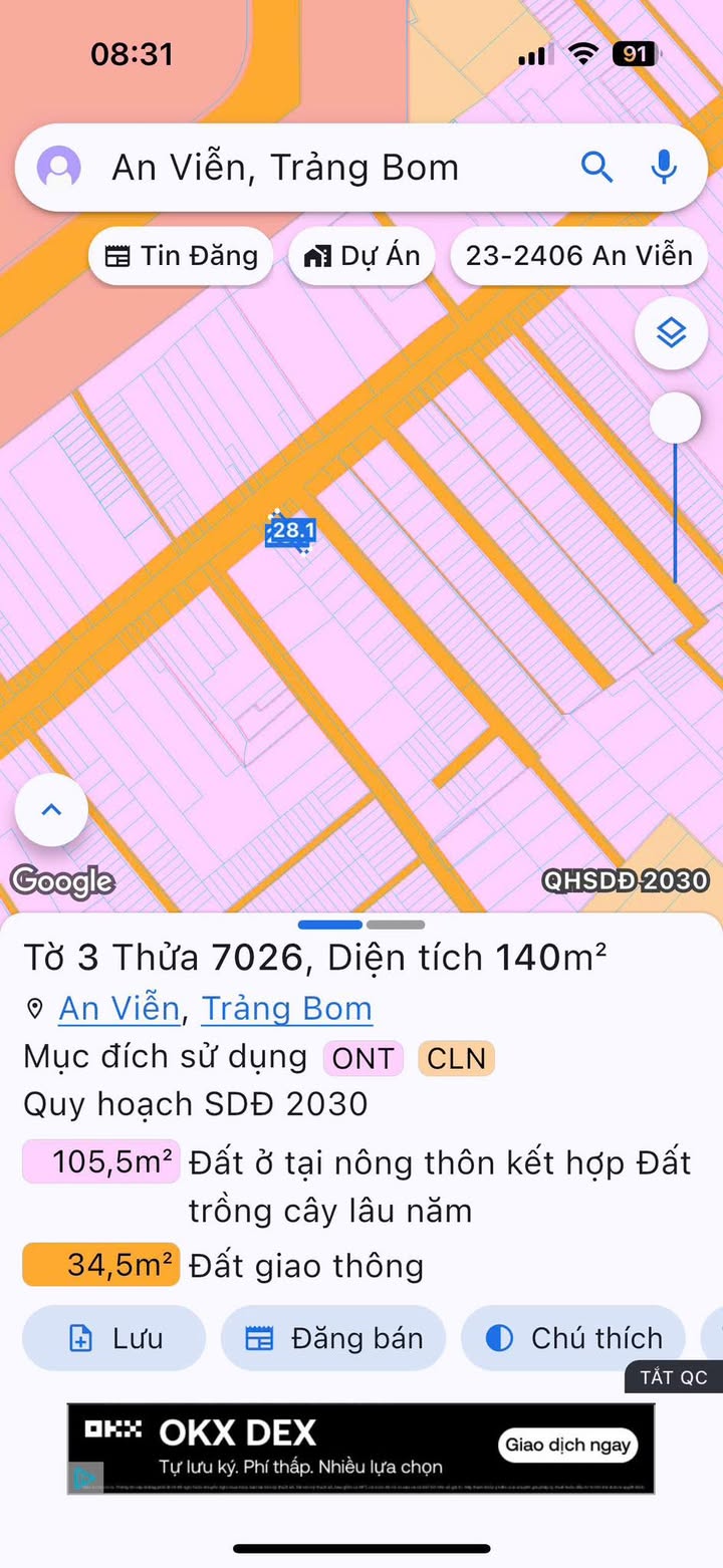 Bán gấp FrontHouse Trần Vinh Lộc, Trảng Bom, 140m² - Kinh doanh tốt