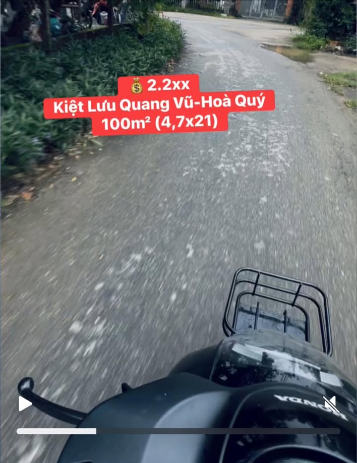 Đất nền Hòa Quý Đà Nẵng 100m² giá 2.2 tỷ - Cơ hội đầu tư hiếm có!